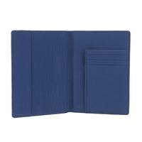 Crossing Waterproof Checked Nylon Passport Cover RFID - Smoke Blue