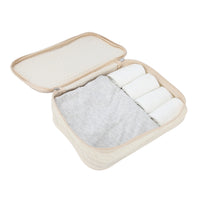 Crossing Waterproof Rayon Checked Packing Cube M - Beige