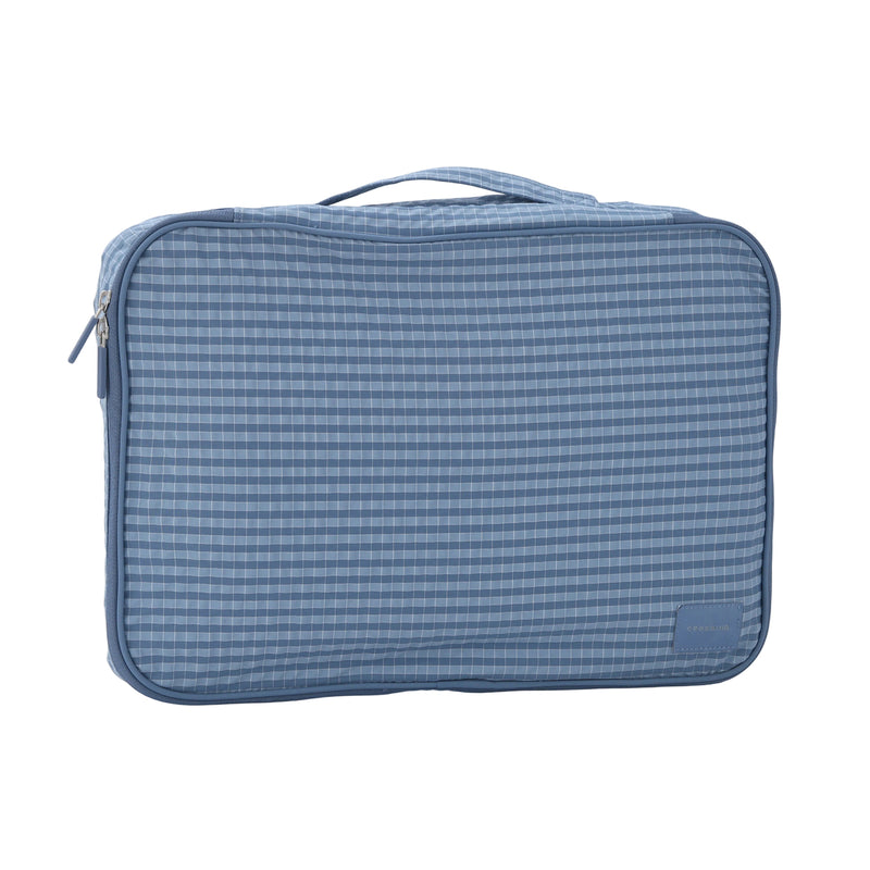 Crossing Waterproof Rayon Checked Packing Cube M - Blue