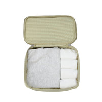 Crossing Waterproof Rayon Checked Packing Cube M - Green