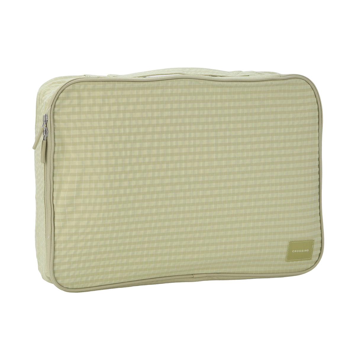 Crossing Waterproof Rayon Checked Packing Cube Set (2-Piece Set) - Green