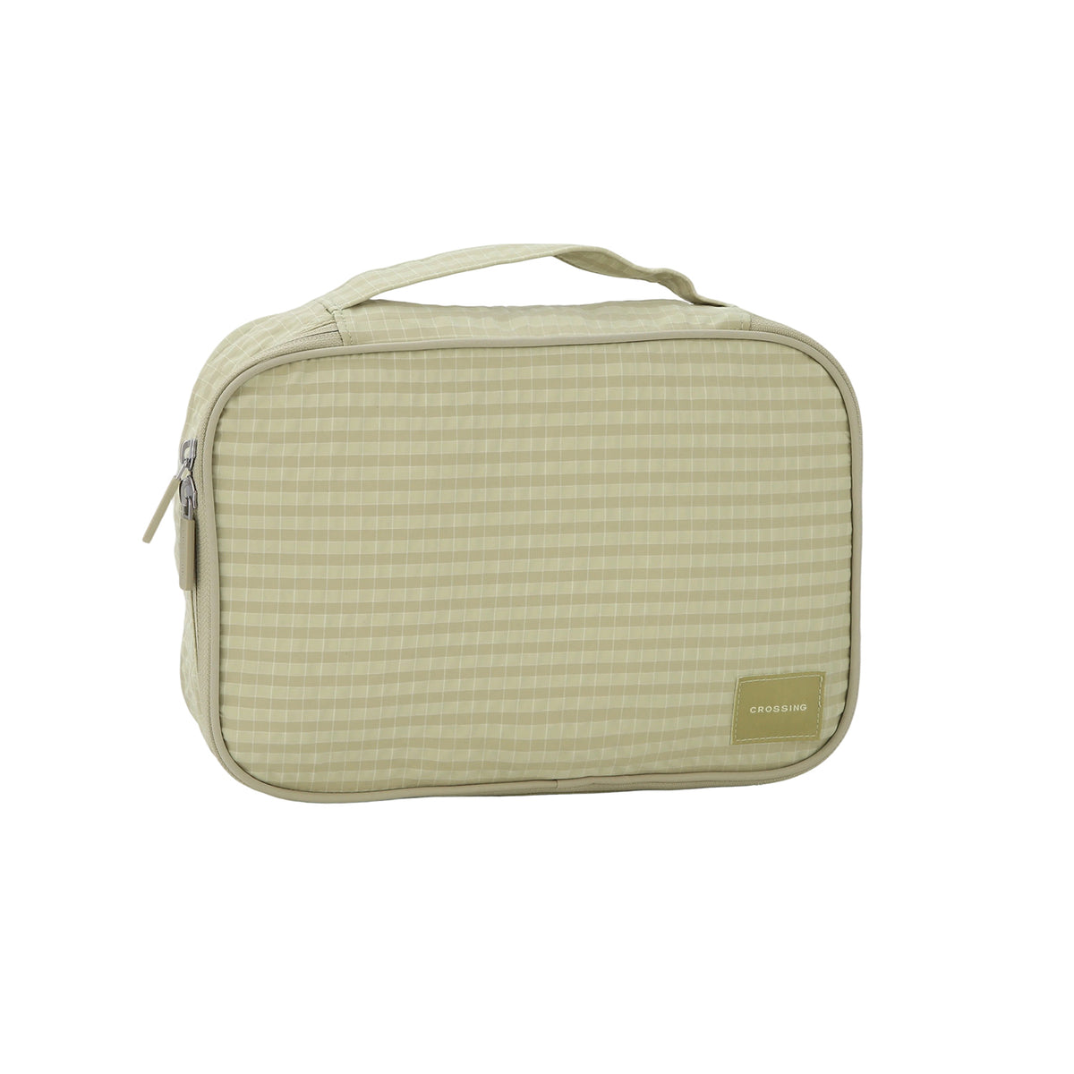 Crossing Waterproof Rayon Checked Packing Cube Set (2-Piece Set) - Green