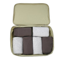 Crossing Waterproof Rayon Checked Packing Cube Set (2-Piece Set) - Green