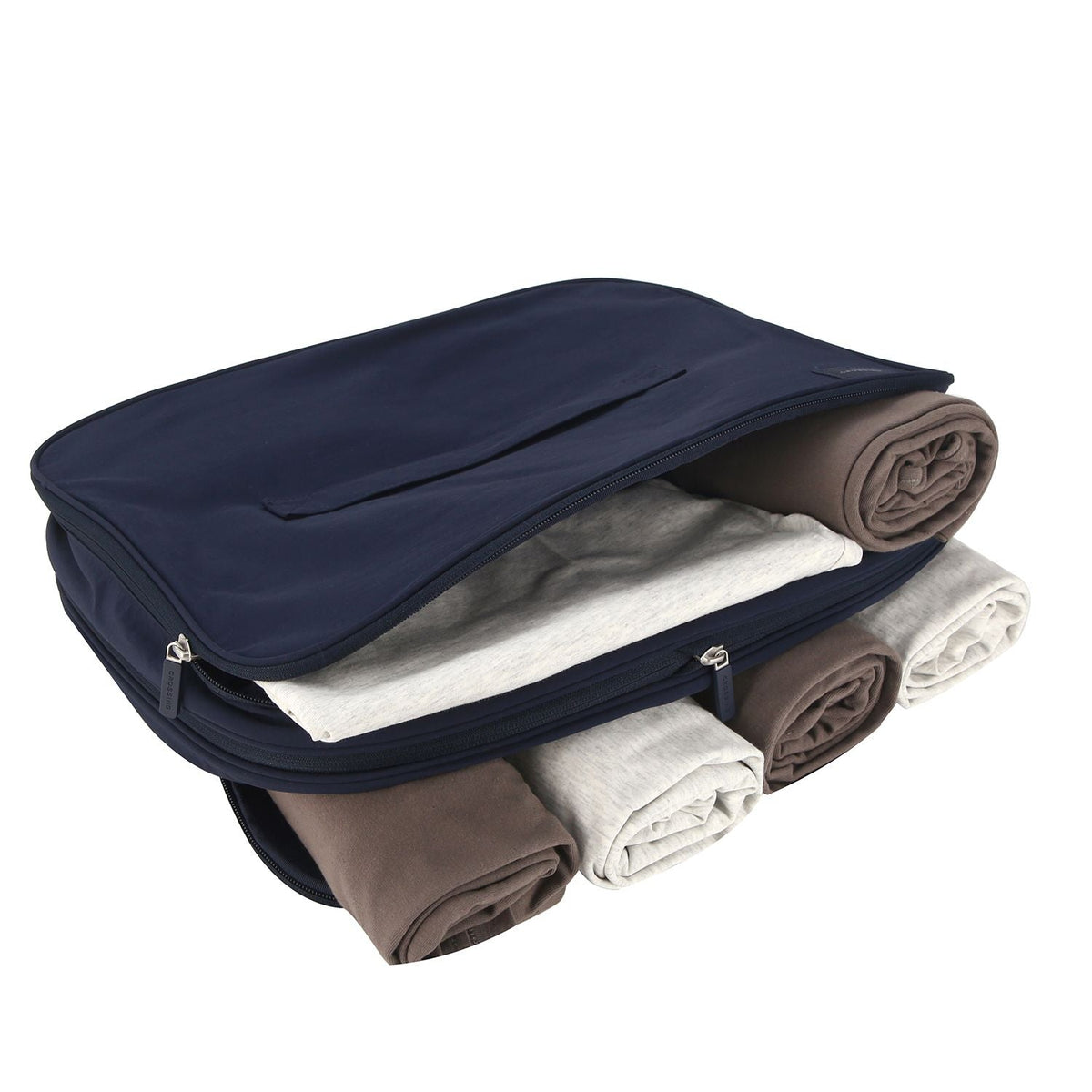 Crossing Waterproof Ripstop Nylon Compression Packing Cube (2 Sided) M - Navy