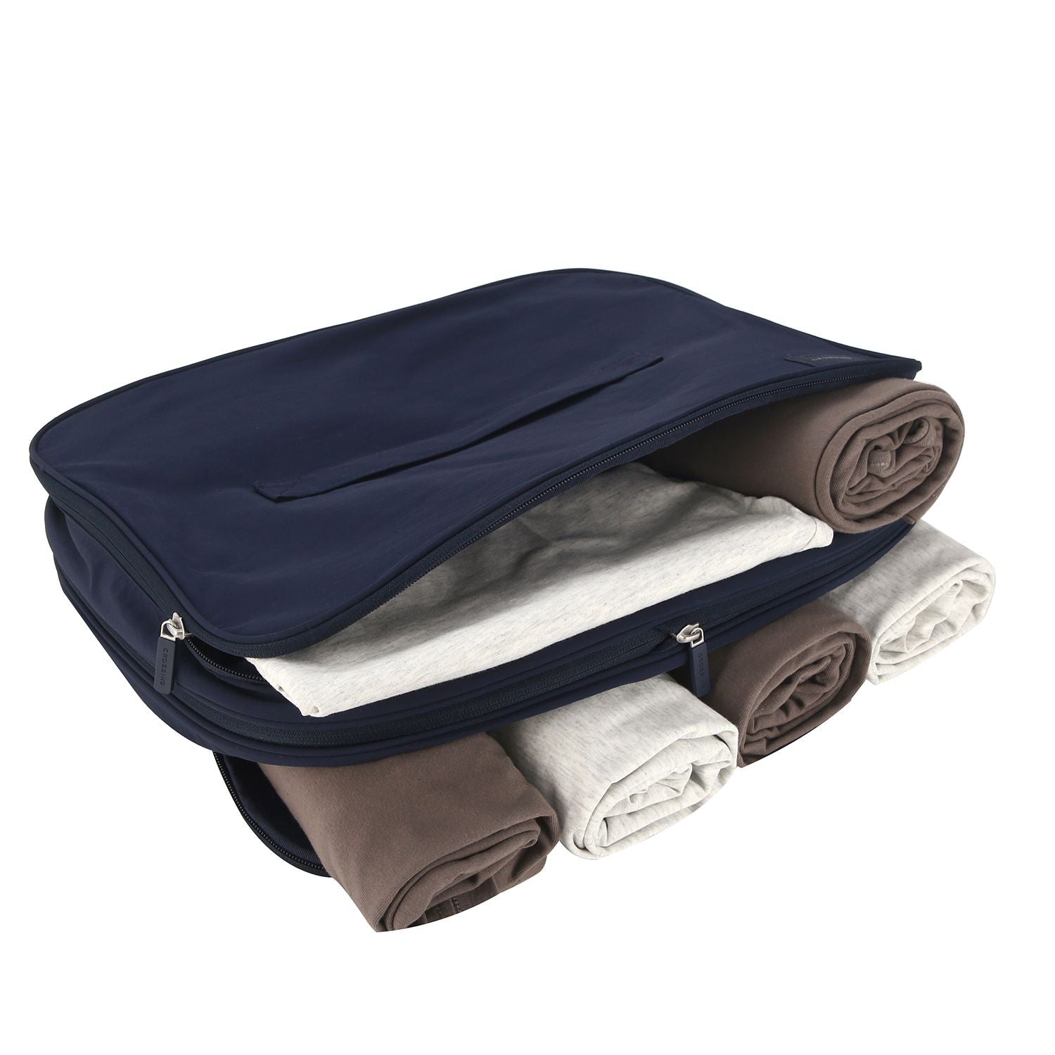 Crossing Waterproof Ripstop Nylon Compression Packing Cube (2 Sided) M - Navy