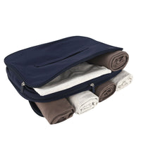 Crossing Waterproof Ripstop Nylon Compression Packing Cube (2 Sided) M - Navy