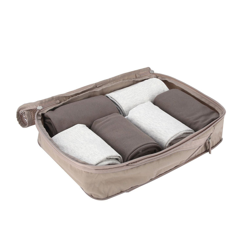 Crossing Waterproof Ripstop Nylon Compression Packing Cube M - Light Grey