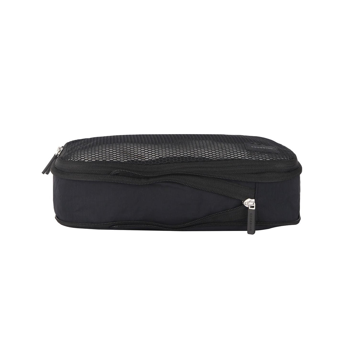 Crossing Waterproof Ripstop Nylon Compression Packing Cube Set (2-Piece Set) - Black