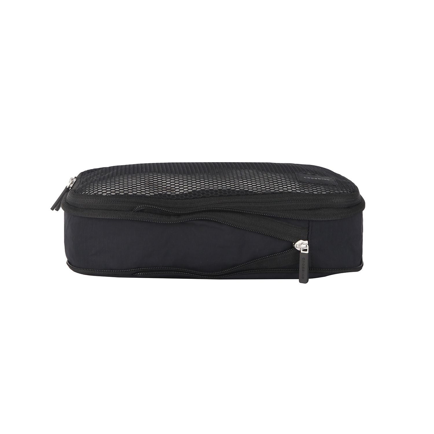 Crossing Waterproof Ripstop Nylon Compression Packing Cube Set (2-Piece Set) - Black