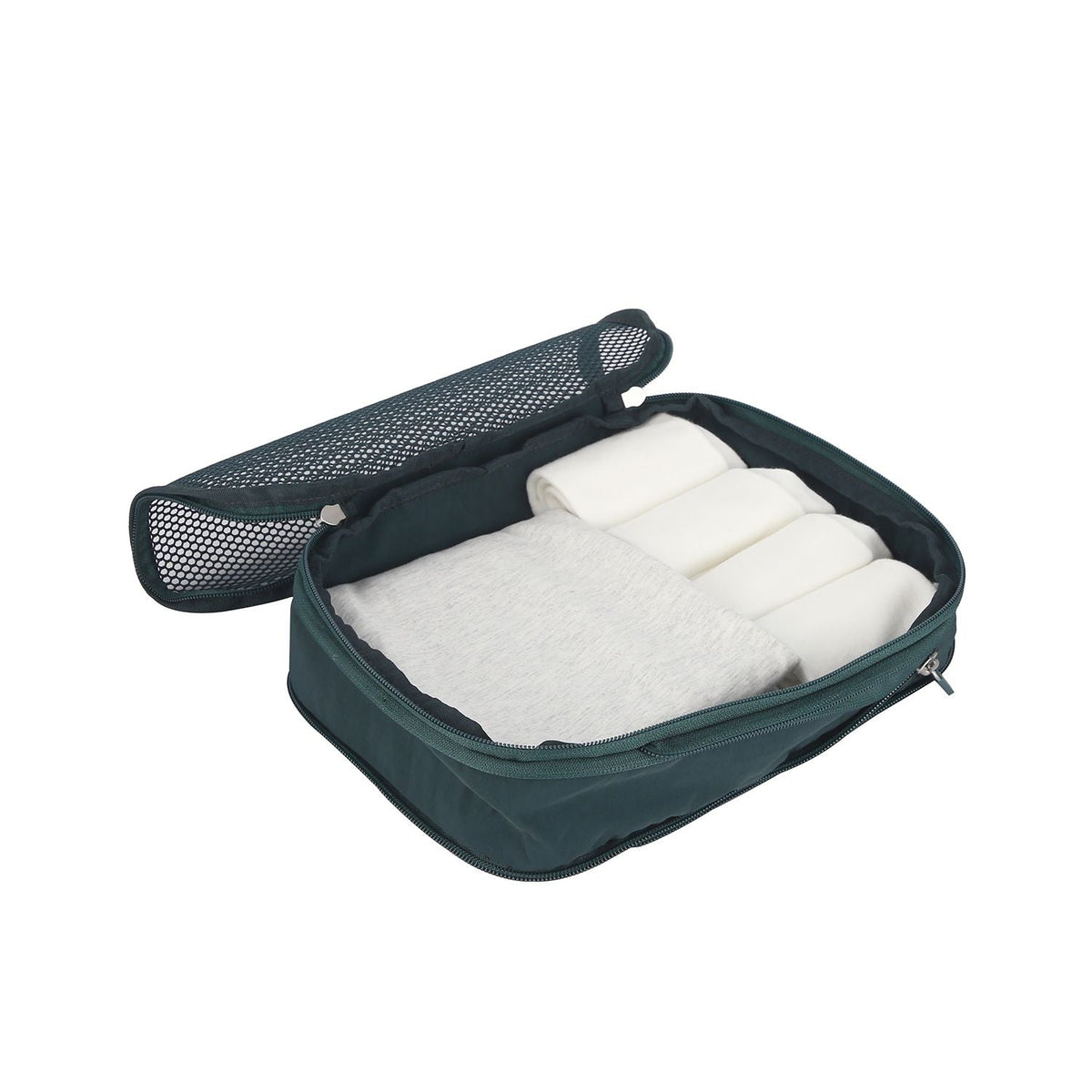 Crossing Waterproof Ripstop Nylon Compression Packing Cube Set (2-Piece Set) - Forest Green