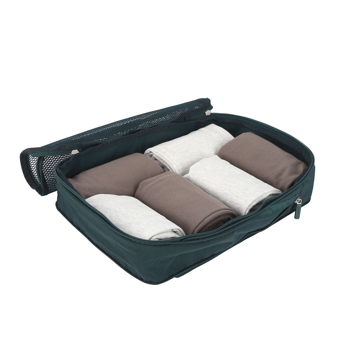 Crossing Waterproof Ripstop Nylon Compression Packing Cube Set (2-Piece Set) - Forest Green