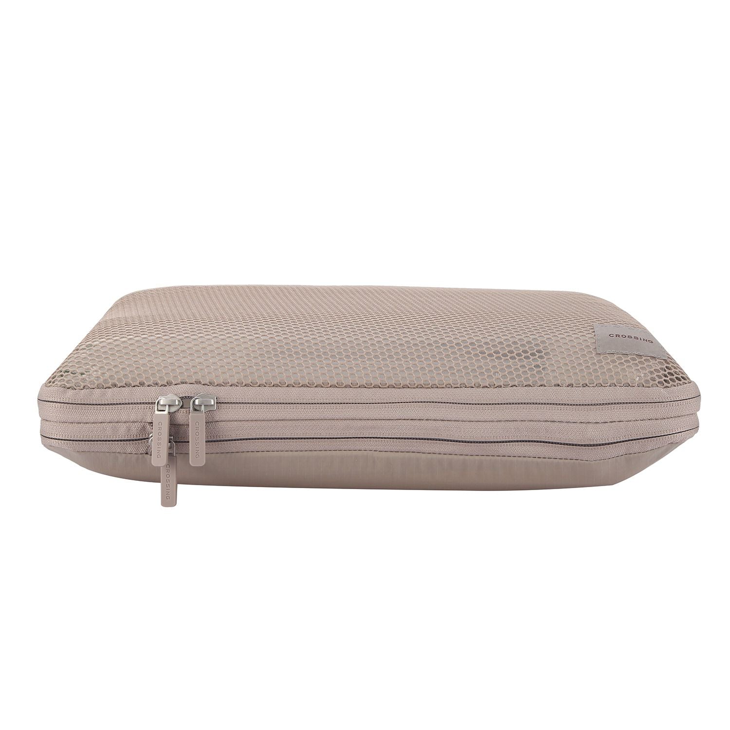 Crossing Waterproof Ripstop Nylon Compression Packing Cube Set (2-Piece Set) - Light Grey