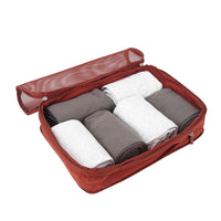 Crossing Waterproof Ripstop Nylon Compression Packing Cube Set (2-Piece Set) - Rust Orange
