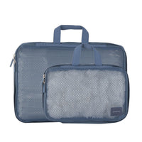 Crossing Waterproof Ripstop Nylon Compression Packing Cube Set (2-Piece Set) - Smoke Blue