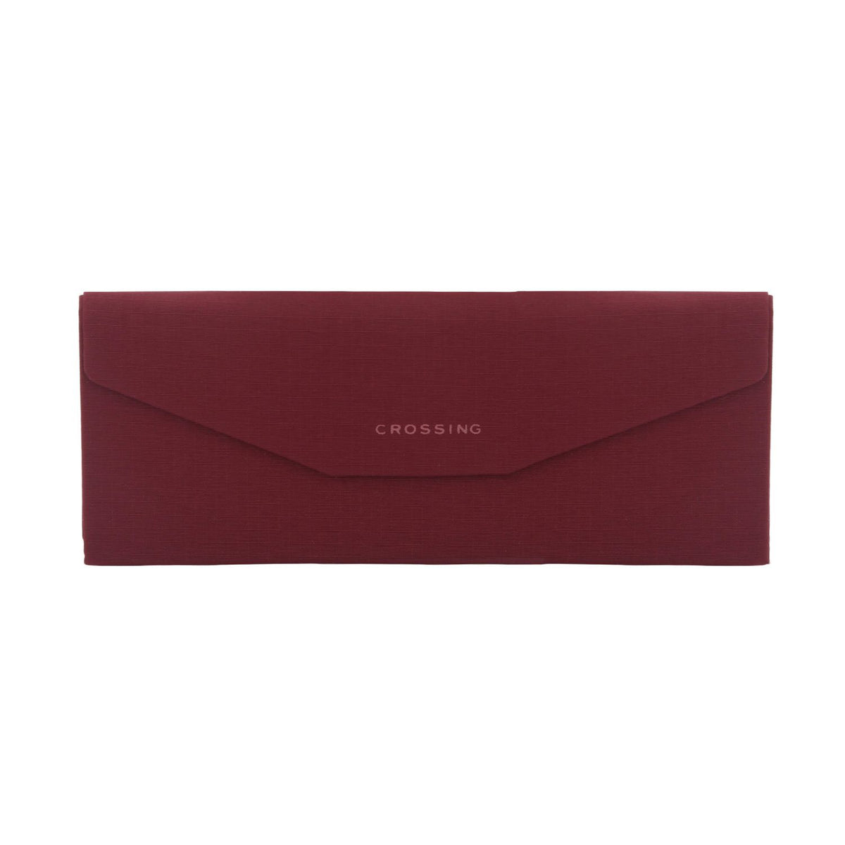 Crossing Waterproof Ripstop Nylon Foldable Glasses Case - Burgundy