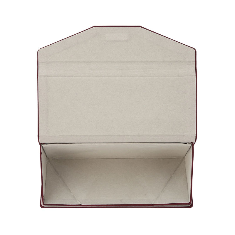 Crossing Waterproof Ripstop Nylon Foldable Glasses Case - Burgundy