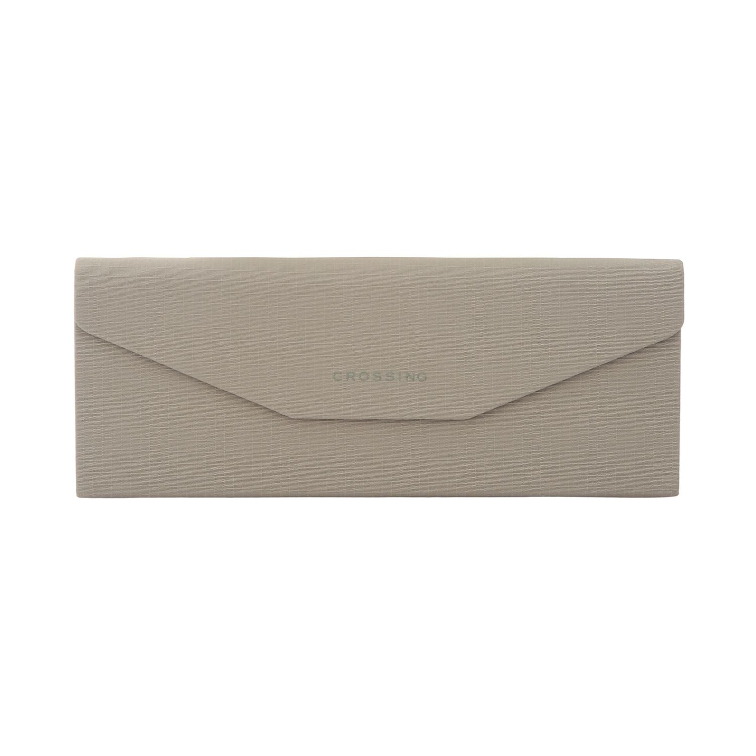 Crossing Waterproof Ripstop Nylon Foldable Glasses Case - Grey