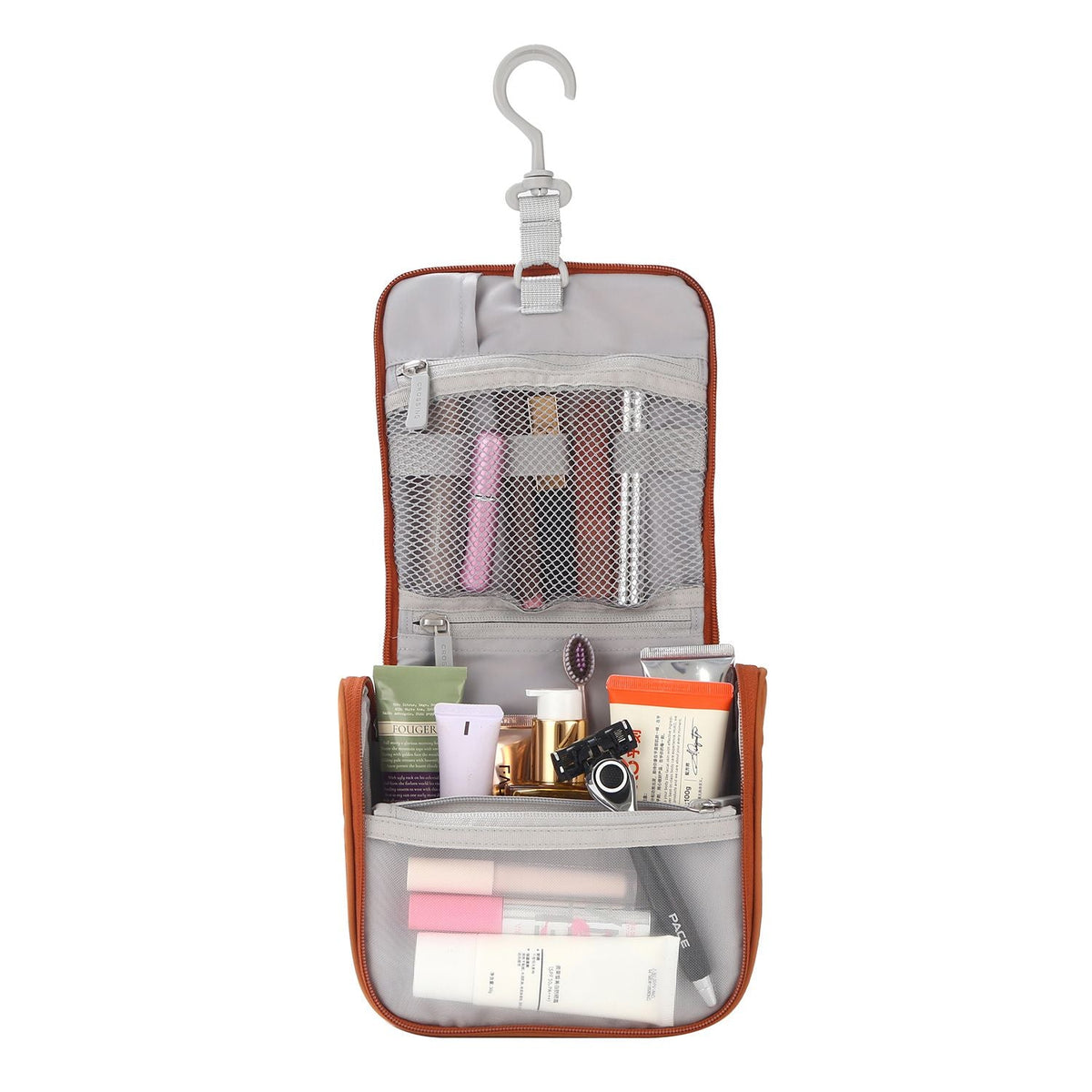 Crossing Waterproof Ripstop Nylon Hanging Toiletry Kit - Brick