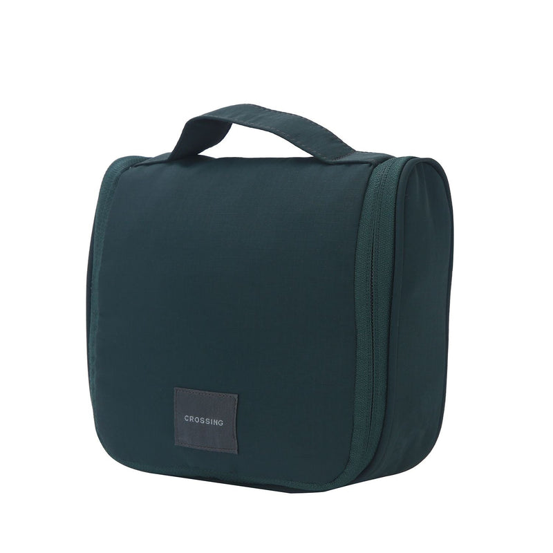 Crossing Waterproof Ripstop Nylon Hanging Toiletry Kit - Forest Green