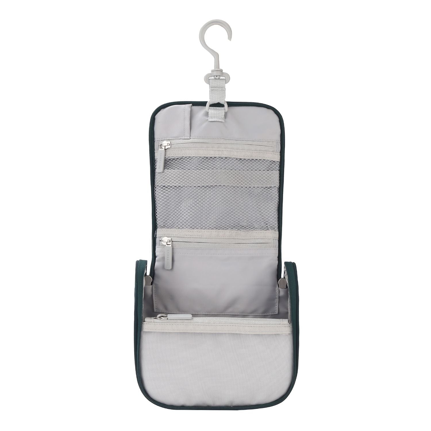 Crossing Waterproof Ripstop Nylon Hanging Toiletry Kit - Forest Green