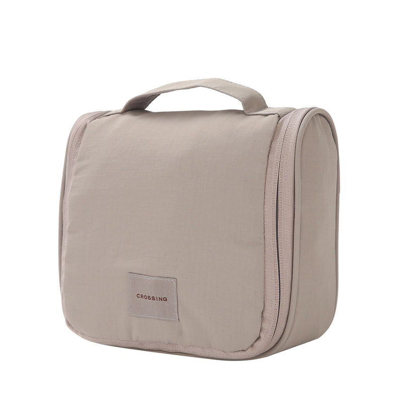 Crossing Waterproof Ripstop Nylon Hanging Toiletry Kit - Light Grey
