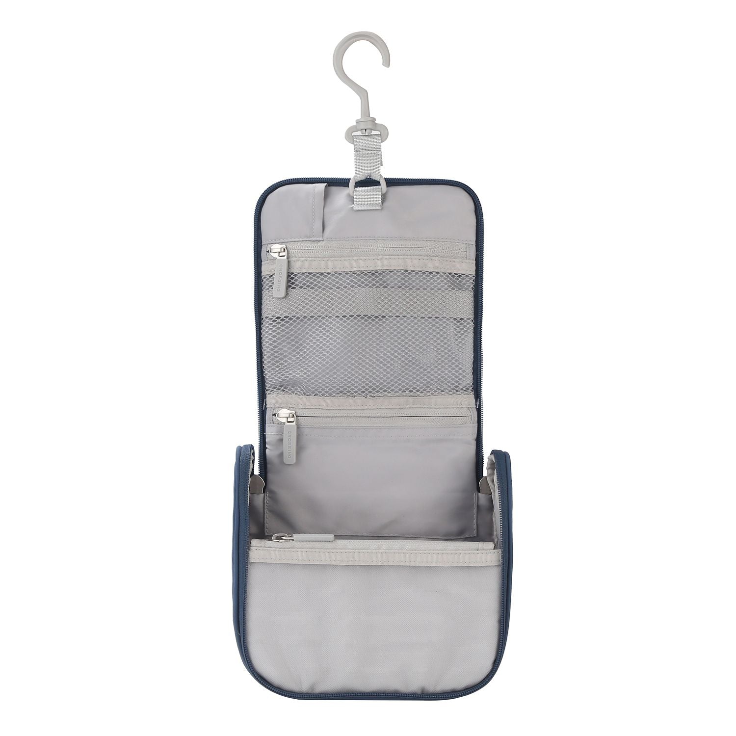 Crossing Waterproof Ripstop Nylon Hanging Toiletry Kit - Smoke Blue