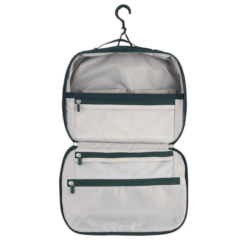 Crossing Waterproof Ripstop Nylon Hanging Toiletry Pro Plus - Forest Green