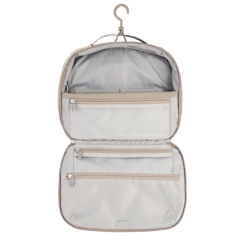 Crossing Waterproof Ripstop Nylon Hanging Toiletry Pro Plus - Light Grey