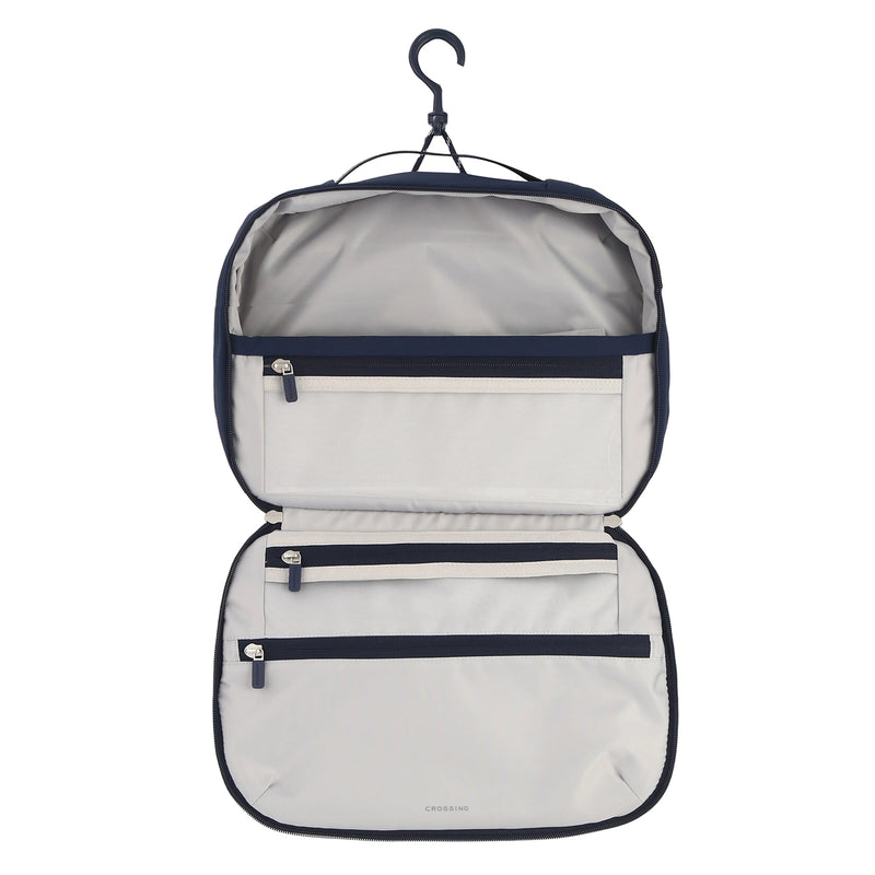 Crossing Waterproof Ripstop Nylon Hanging Toiletry Pro Plus - Navy