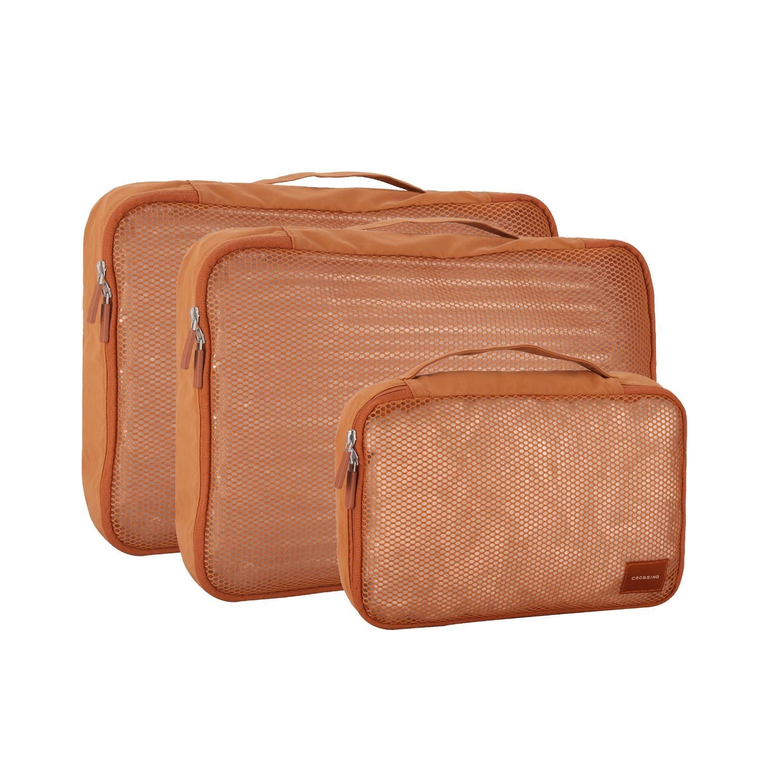 Crossing Waterproof Ripstop Nylon Packing Cube Set (4-Piece Set) - Brick