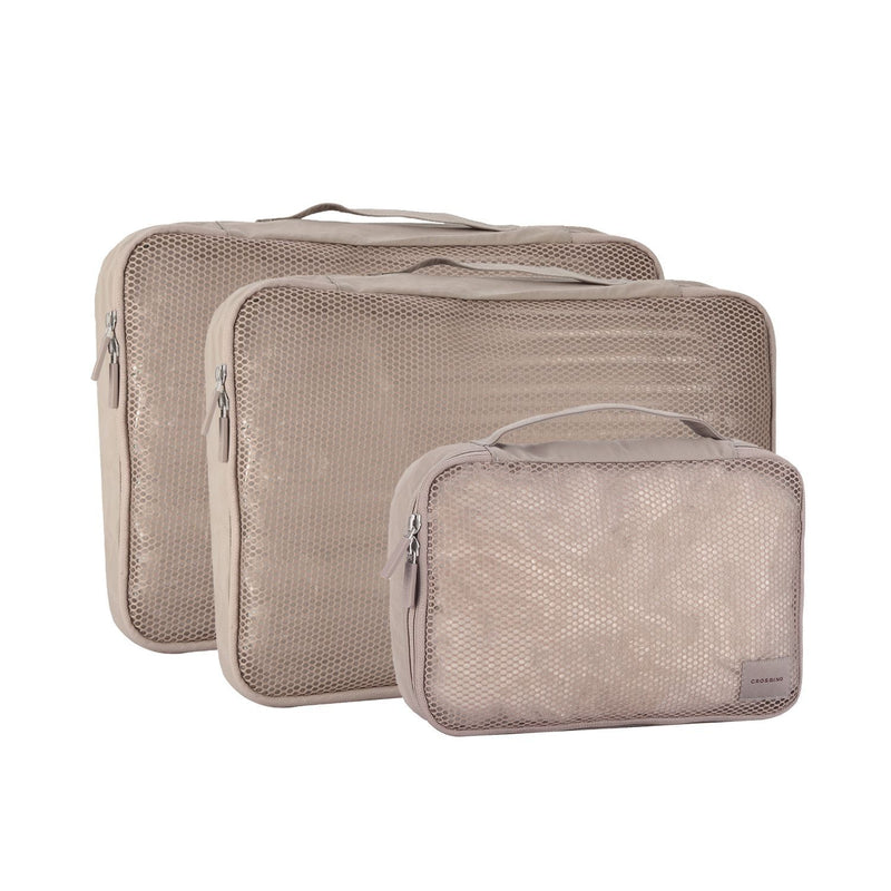 Crossing Waterproof Ripstop Nylon Packing Cube Set (4-Piece Set) - Light Grey