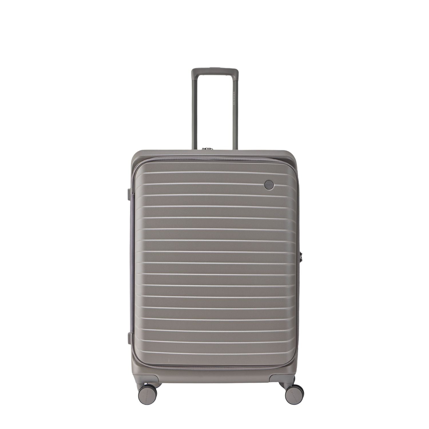CROSSING INVI 24" Medium Expandable Luggage With Front & Middle Access - Latte