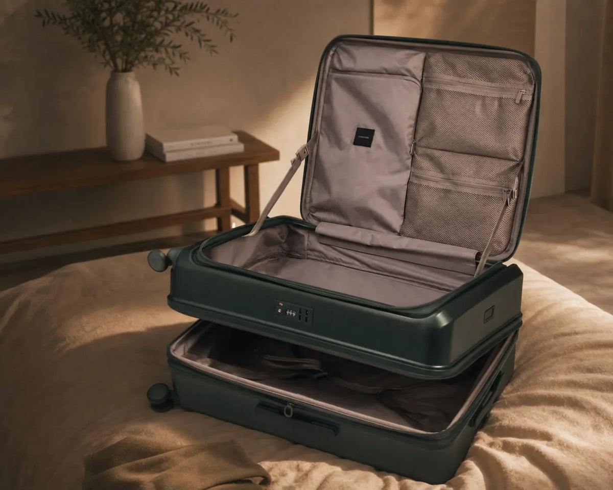 Dual-opening luggage for better access.
