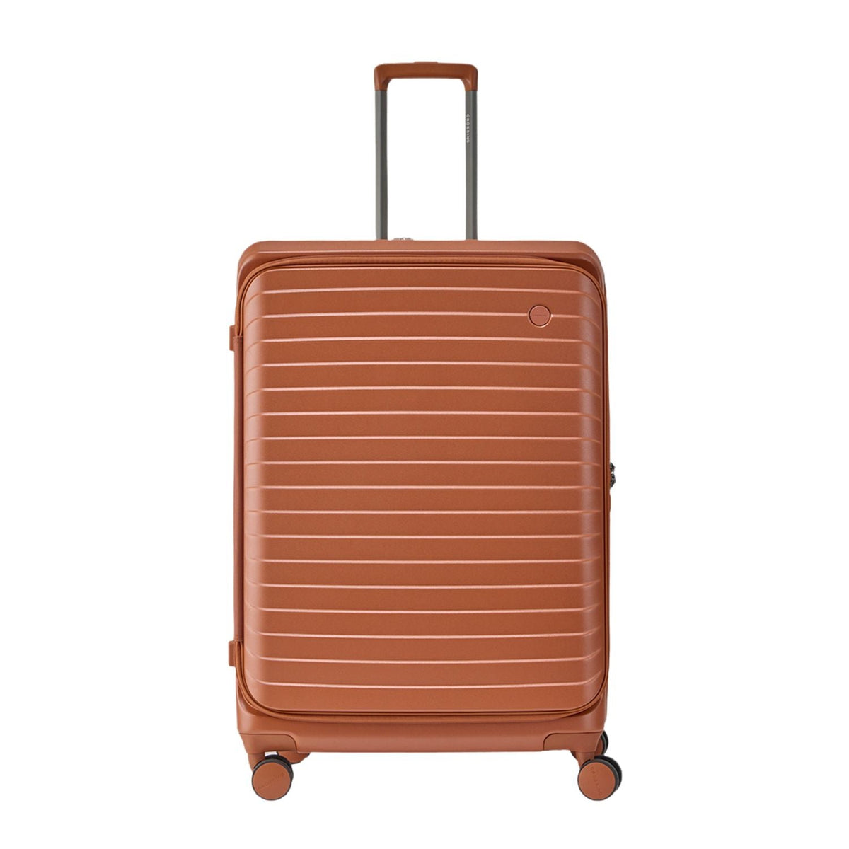 CROSSING INVI 28" Large Expandable Luggage With Front & Middle Access - Pumpkin