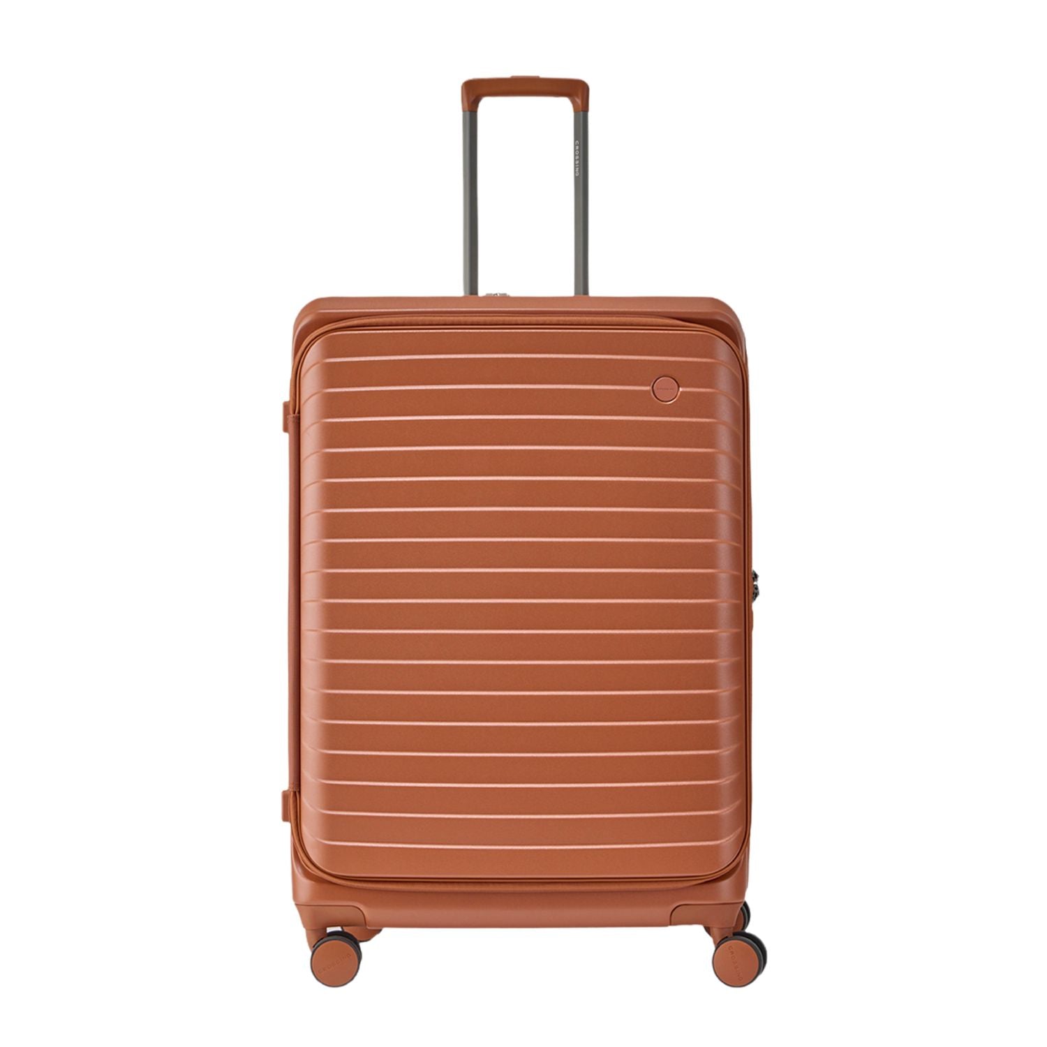 CROSSING INVI 28" Large Expandable Luggage With Front & Middle Access - Pumpkin