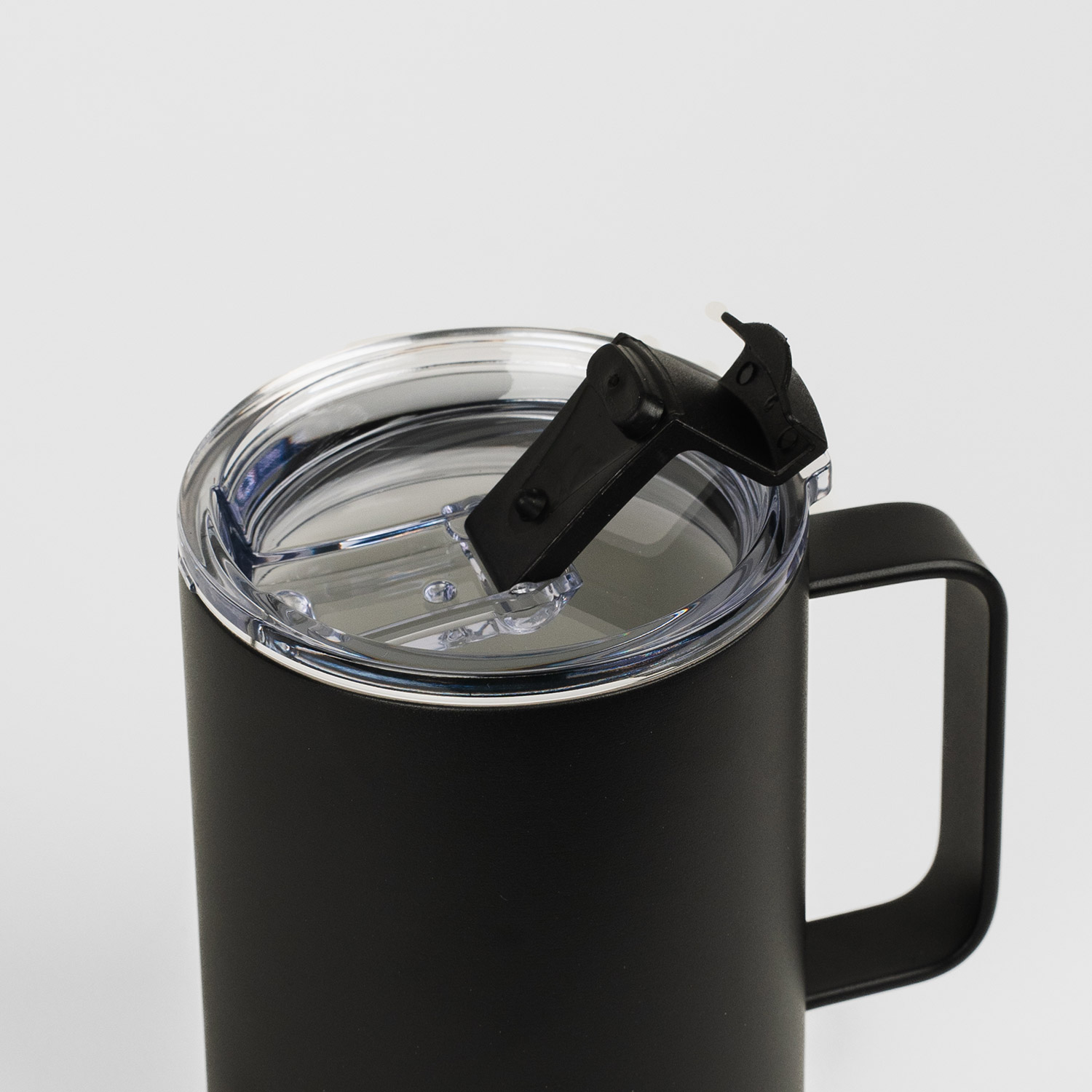 Crossing Neo Insulated SS Ceramic Mug W Handle And Lid 420ml - Ebony (4)